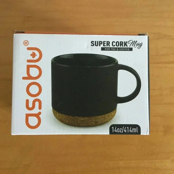 ASOBU® BIG CORK CERAMIC MUP |  AURORA LIMITED EDITION #4 | SM70 BLACK 414 ml - Picture 7 of 7